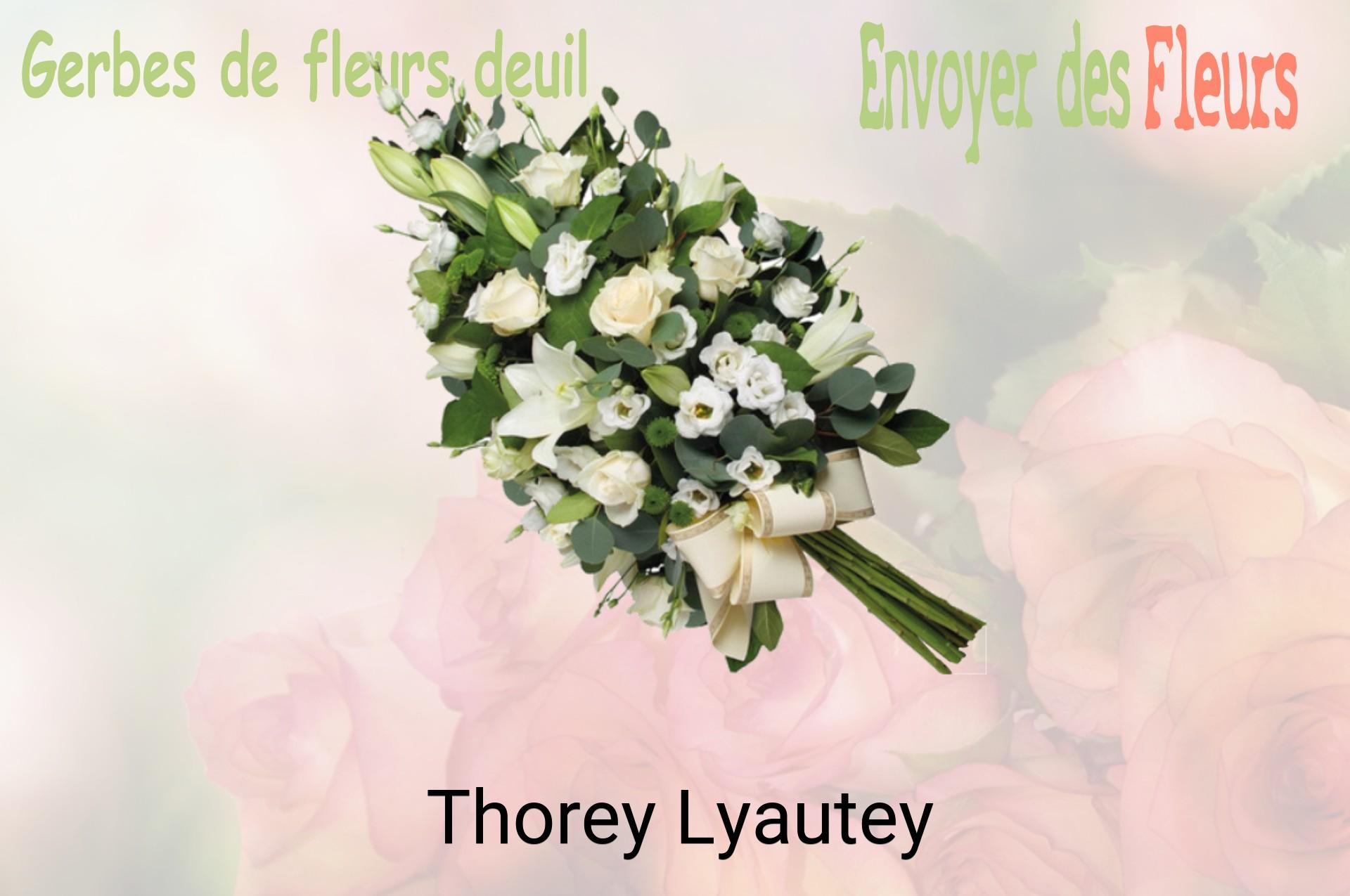 Gerbe de fleurs de deuil livrée à Thorey-Lyautey